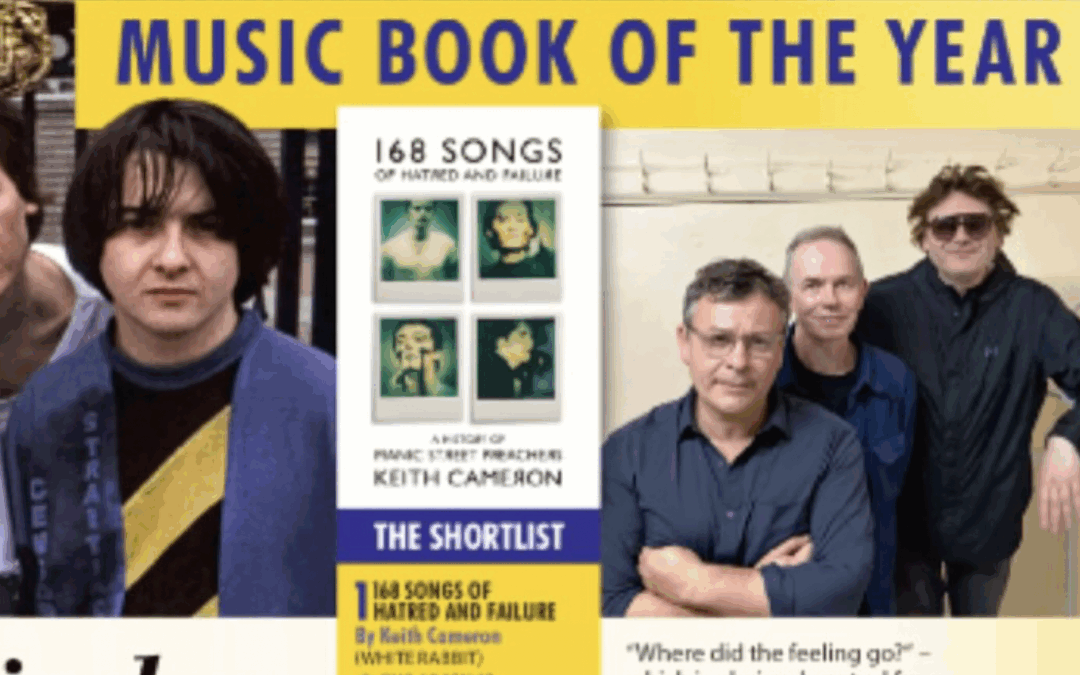 Keith Cameron’s 168 Songs of Hatred and Failure is Mojo Magazine’s Music Book of the Year